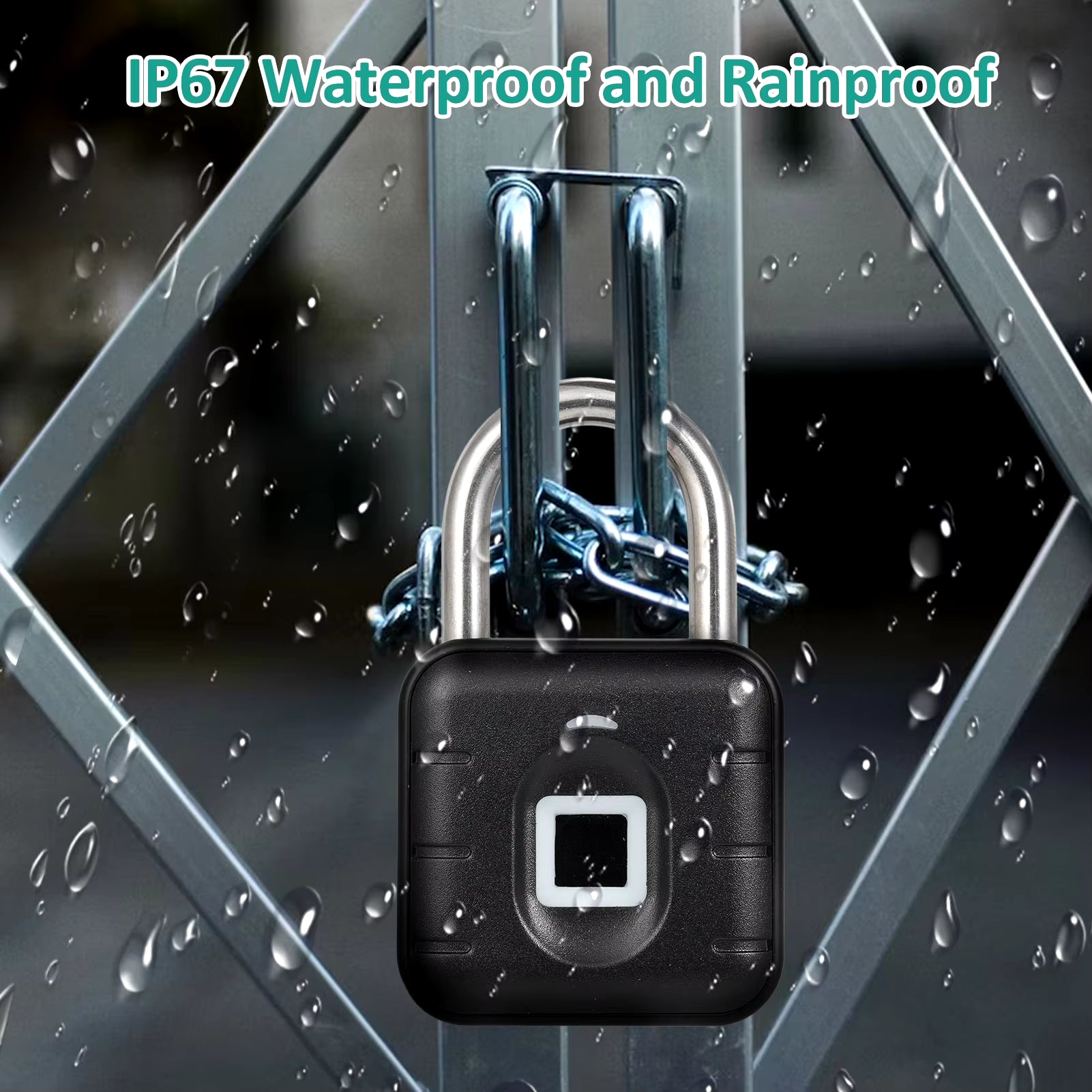 Fingerprint Padlock BT Lock Smart Padlock APP Control anti Theft Keyless Electronic Lock Waterproof for Locker Gym Gate Suitcase